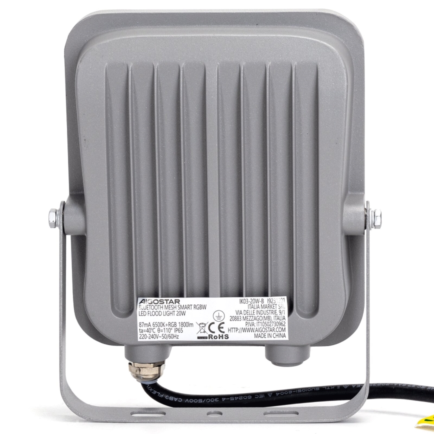 Aigostar - LED RGBW Pritemdomas prožektorius MESH Išmanus LED/20W/230V 6500K IP65 + nuotolinio valdymo pultas