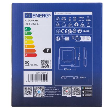 Aigostar - LED RGBW Pritemdomas prožektorius MESH Išmanus LED/30W/230V 6500K IP65 + nuotolinio valdymo pultas