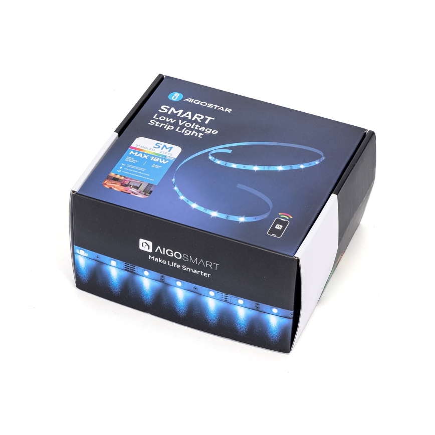Aigostar - LED RGBW Reguliuojama juostelė LED/18W/12V 2x5 m Wi-Fi