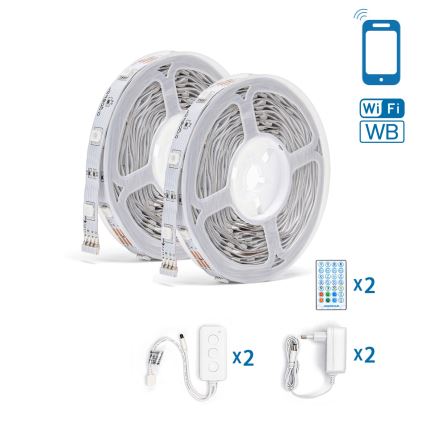 Aigostar - LED RGBW Reguliuojama juostelė LED/18W/12V 2x5 m Wi-Fi