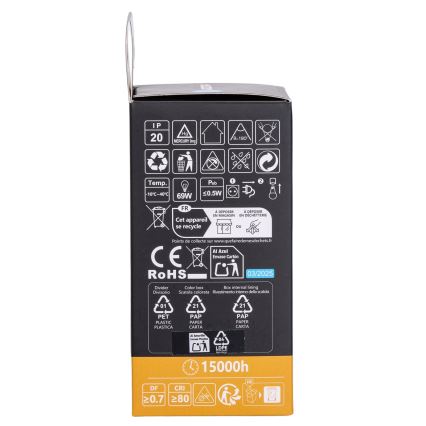 Aigostar - LED RGBW dimeriuojama lemputė A60 E27/10W/230V 3000K + nuotolinis pultas