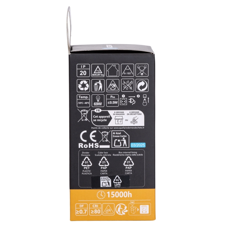 Aigostar - LED RGBW dimeriuojama lemputė A60 E27/10W/230V 3000K + nuotolinis pultas