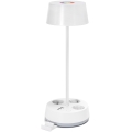 Aigostar - LED RGBW Reguliuojama stalinė lempa su lizdais ir USB LED/4,6W/230V 3000/4000/6500K balta