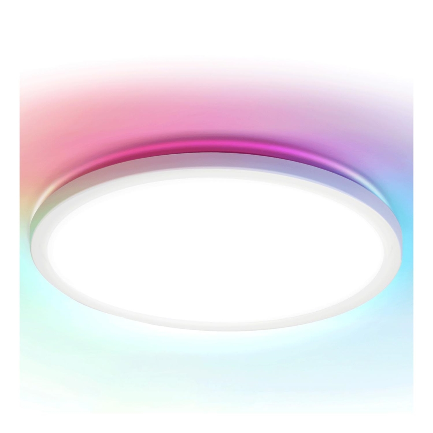Aigostar - LED RGBW Reguliuojamas lubinis šviestuvas MESH LED/24W/230V 3000-6500K balta + nuotolinio valdymo pultas