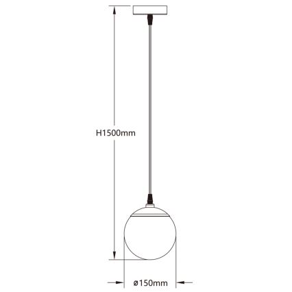 Aigostar - LED RGBW Reguliuojamas pakabinamas sietynas MESH LED/8W/230V 2700-6500K balta + nuotolinio valdymo pultas