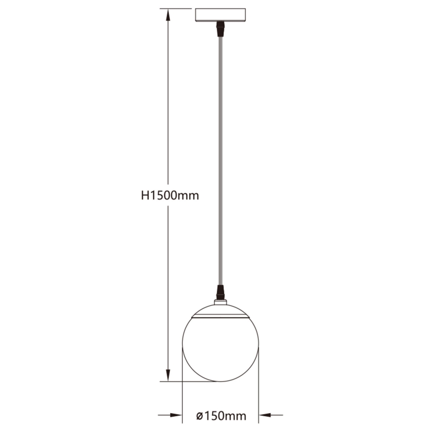 Aigostar - LED RGBW Reguliuojamas pakabinamas sietynas MESH LED/8W/230V 2700-6500K balta + nuotolinio valdymo pultas
