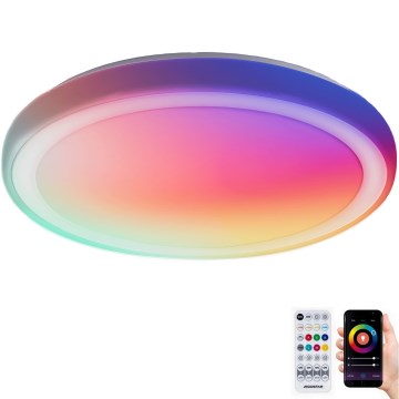 Aigostar - LED RGBW reguliuojamas vonios kambario lubų šviestuvas MESH Smart LED/24W/230V 3000-6500K IP44 + nuotolinis valdymas