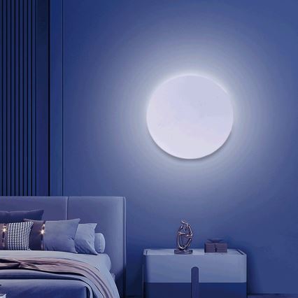Aigostar - LED RGBW Pritemdomi sieniniai šviestuvai MESH Išmanus LED/12W/230V 2700-6500K balta + nuotolinio valdymo pultas