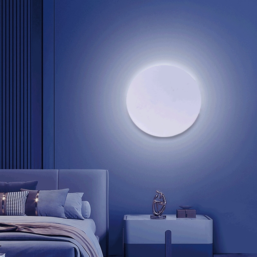 Aigostar - LED RGBW Pritemdomi sieniniai šviestuvai MESH Išmanus LED/12W/230V 2700-6500K balta + nuotolinio valdymo pultas