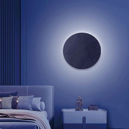 Aigostar - LED RGBW Pritemdomi sieniniai šviestuvai MESH Išmanus LED/12W/230V 2700-6500K juoda + nuotolinio valdymo pultas