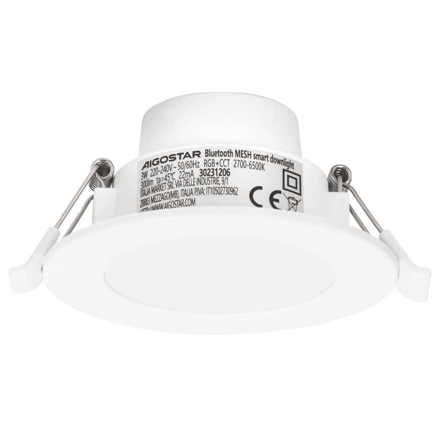 Aigostar - Reguliuojamas įleidžiamas vonios lubų šviestuvas LED RGBW MESH Smart LED/3W/230V 2700-6500K IP44