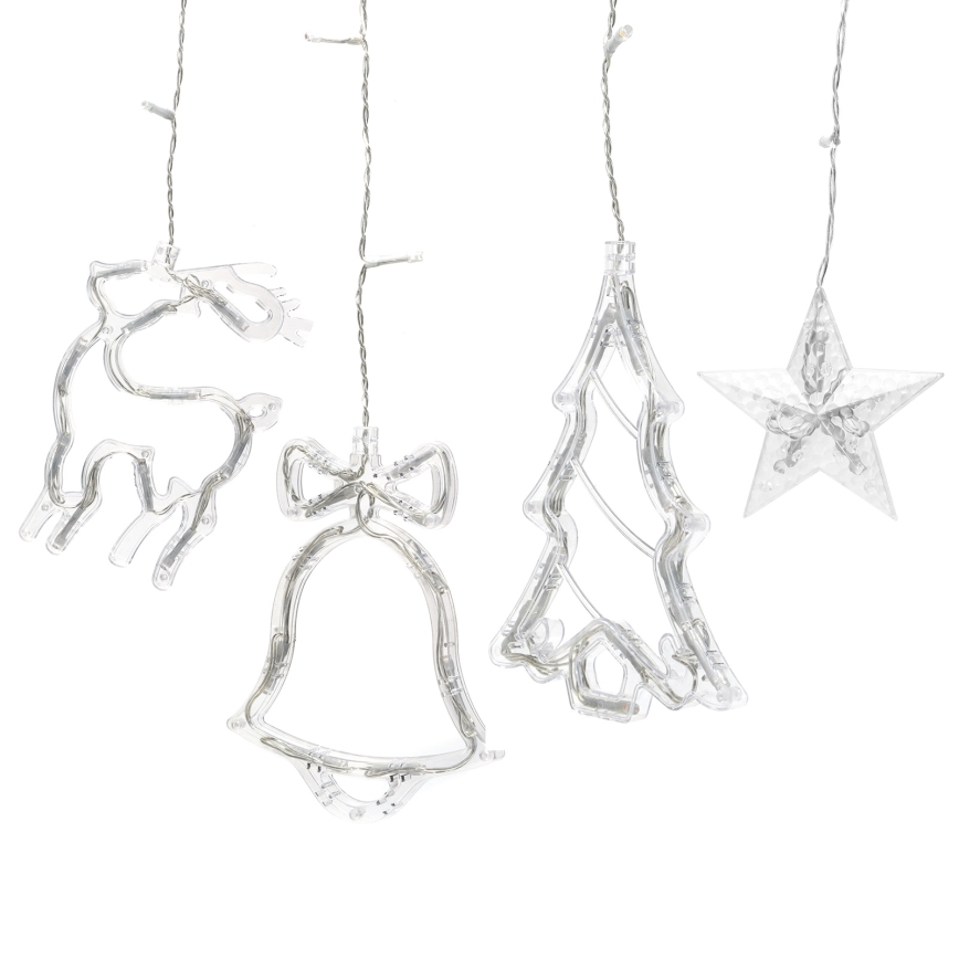 Aigostar - LED RGBY lauko kalėdinė girlianda 120xLED/8 funkcijų 3x0,6m IP44 daugių spalvų + nuotolinis valdymas