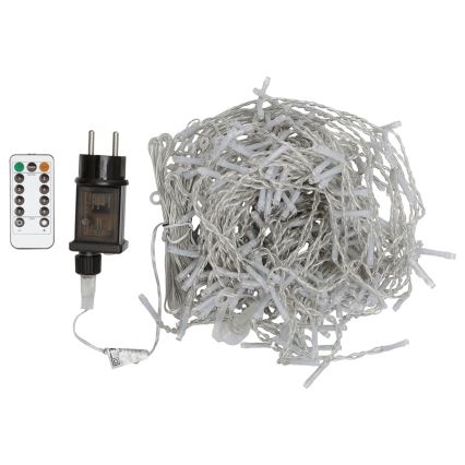 Aigostar - LED RGBY lauko girlianda 300 LED / 8 funkcijų 3 x 1 m IP44 + nuotolinis valdymas