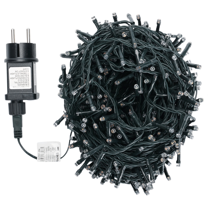 Aigostar - LED RGBY lauko kalėdinė girlianda 600xLED/8 funkcijų 30 m IP44