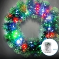 Aigostar - LED RGBY Lauko kalėdinis vainikas 72xLED/3xAA skersmuo 50 cm IP44