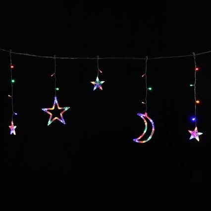 Aigostar - LED saulės energija maitinama kalėdinė girlianda 120xLED/8 funkcijų 3x0,6 m 500 mAh IP65 daugiaspalvė