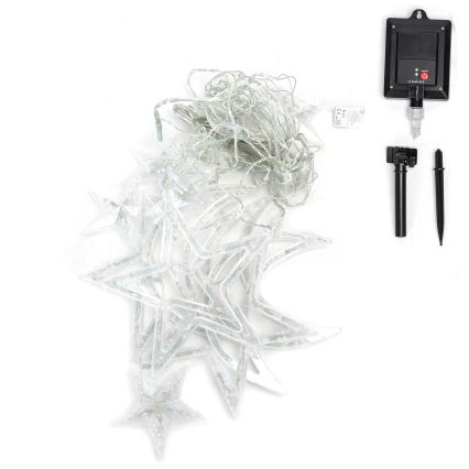 Aigostar - LED saulės energija maitinama kalėdinė girlianda 120xLED/8 funkcijų 3x0,6 m 500 mAh IP65 daugiaspalvė