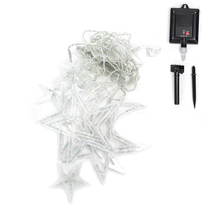 Aigostar - LED saulės energija maitinama kalėdinė girlianda 120xLED/8 funkcijų 3x0,6 m 500 mAh IP65 daugiaspalvė