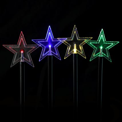 Aigostar - LED RGBY Saulės šviestuvas 5xLED/1,2V/8 funkcijų 1 m IP65 800 mAh žvaigždės