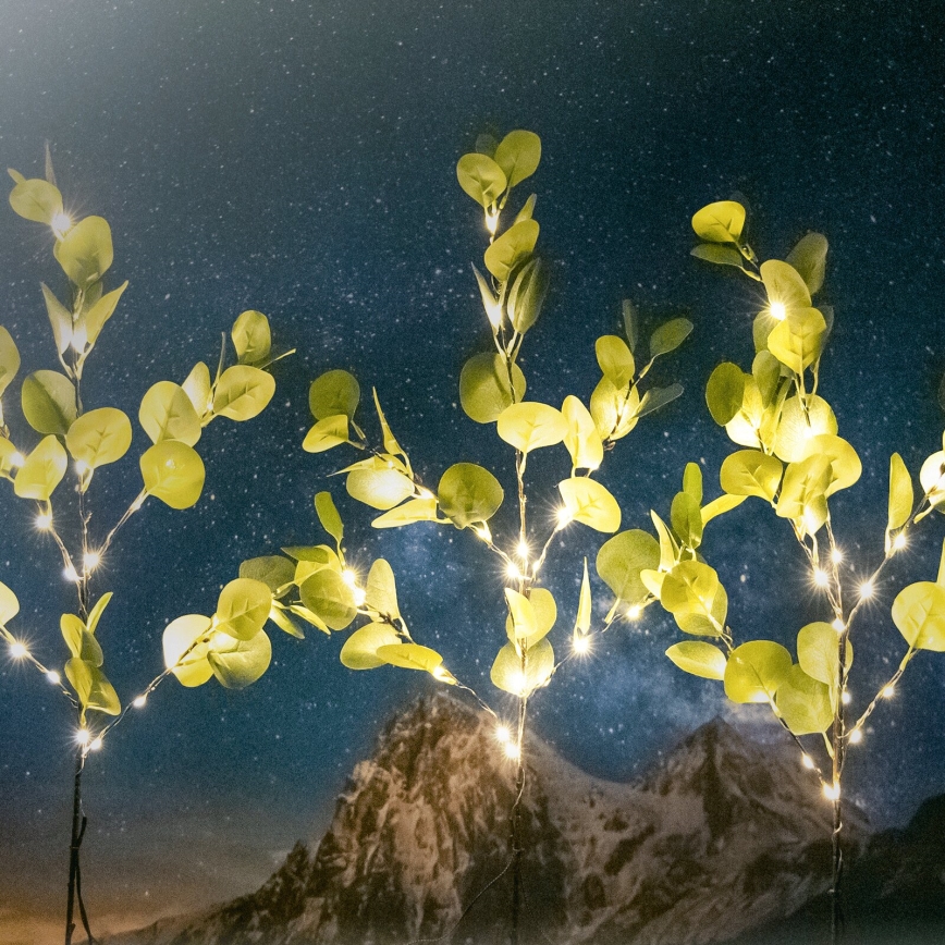 Aigostar - LED Saulės dekoracija 60xLED/3,5m IP65 šilta balta eukaliptas