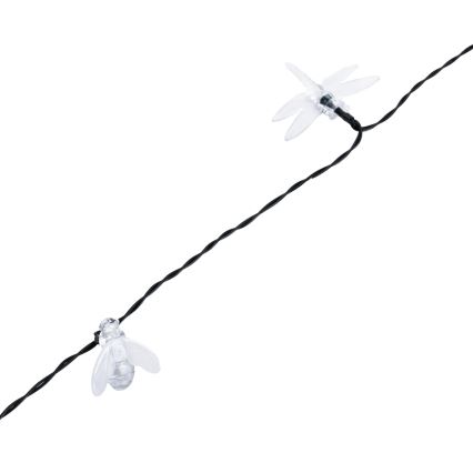 Aigostar - LED saulės dekoratyvinė girlianda 50xLED/8 funkcijų 10 m 800 mAh IP65 šaltai balta