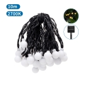 Aigostar - LED Saulės dekoratyvinė girlianda 50xLED/8 funkcijos 12m IP65 800 mAh šiltai balta