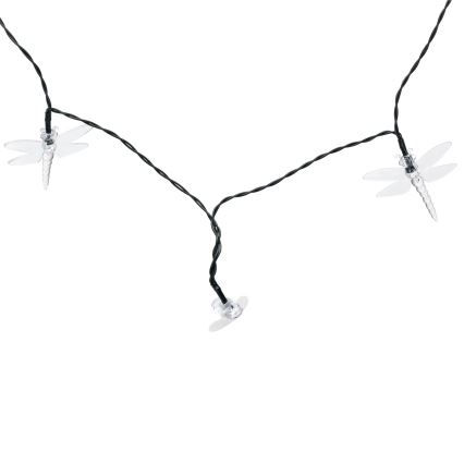 Aigostar - LED saulės dekoratyvinė girlianda 50 LED / 8 funkcijų, 10 m, 800 mAh, IP65, šiltai balta