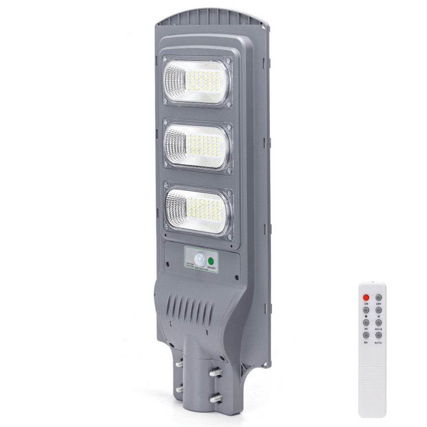 Aigostar - LED saulės energijos gatvės lempa su judesio ir prieblandos jutikliu LED/150W/3,2V 15000mAh IP65 6500K + nuotolinio valdymo pultas