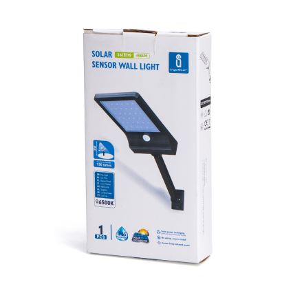 Aigostar - LED Saulės energijos gatvės lempa su jutikliu LED/2,3W/5,5V 1800 mAh IP65