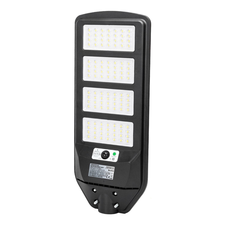 Aigostar - LED Saulės energijos gatvės lempa su jutikliu LED/200W/3,2V 12000mAh IP65 6500K + nuotolinio valdymo pultas