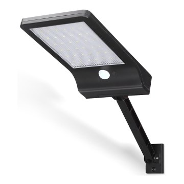 Aigostar - LED Saulės energijos gatvės lempa su jutikliu LED/3W/3,7V1800 mAh IP44 3000/4000/5000K + nuotolinio valdymo pultas