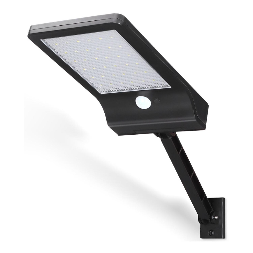 Aigostar - LED Saulės energijos gatvės lempa su jutikliu LED/3W/3,7V1800 mAh IP44 3000/4000/5000K + nuotolinio valdymo pultas