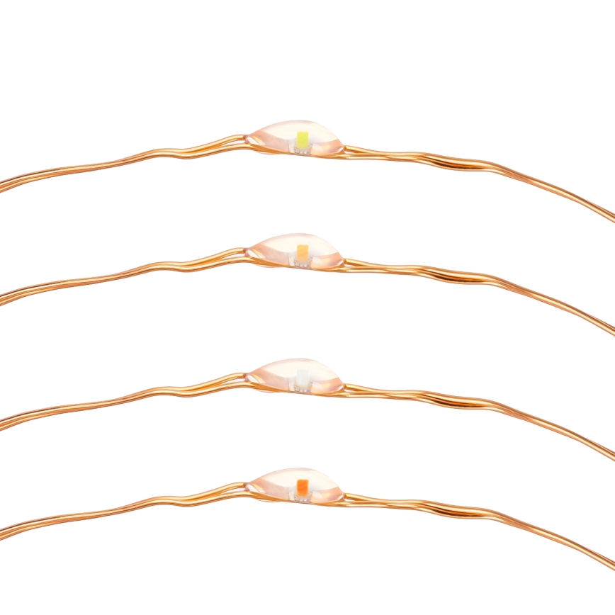 Aigostar - LED Saulės energijos grandinė LED/8 funkcijos 12m IP65 daugiaspalvis