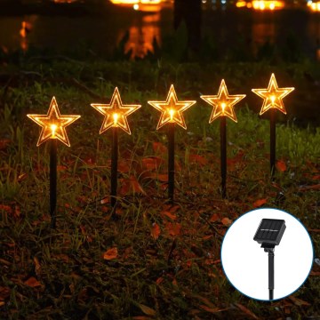 Aigostar - LED Saulės energijos Kalėdinis šviestuvas LED/0,054W/1,2V 1m IP65 šilta balta