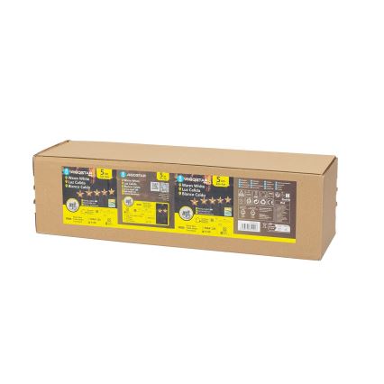 Aigostar - LED Saulės energijos Kalėdinis šviestuvas LED/0,054W/1,2V 1m IP65 šilta balta