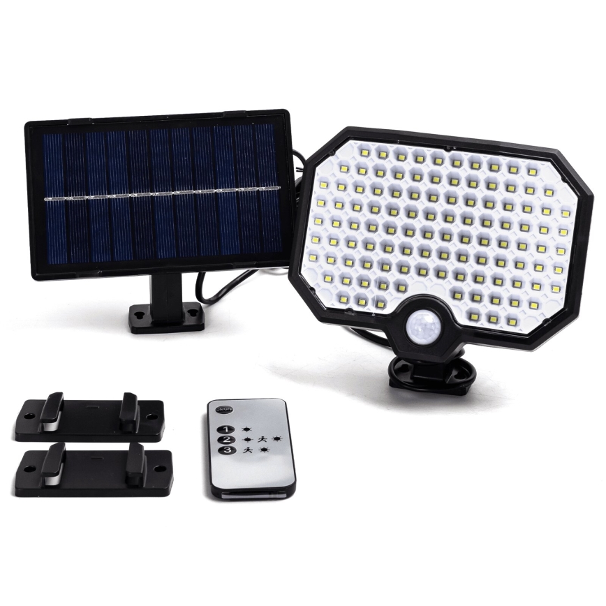 Aigostar - LED Saulės energijos šviestuvas su judesio jutikliu LED/2,4W/3,7V IP65