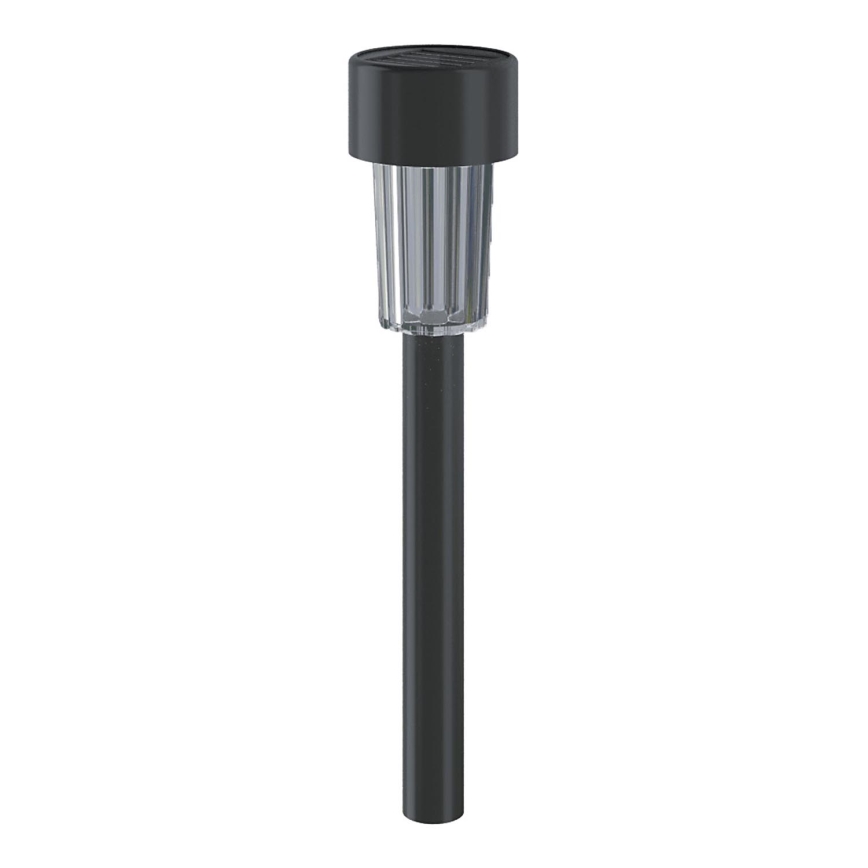 Aigostar - LED Saulės energijos šviestuvas su jutikliu soumraku LED/0,006W/1,2V 40 mAh 29,5 cm juoda 6500K IP44