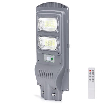Aigostar - LED Saulės gatvės šviestuvas su jutikliu LED/100W/3,2V 10000mAh IP65 6500K + nuotolinis valdymas