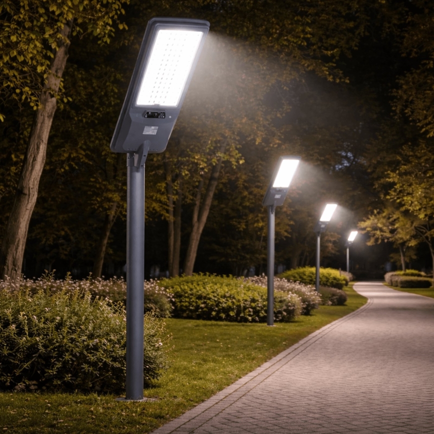 Aigostar - LED saulės gatvės šviestuvas su jutikliu LED/300W/3,2V 3000/4000/6500K 3600mAh + nuotolinis valdymas