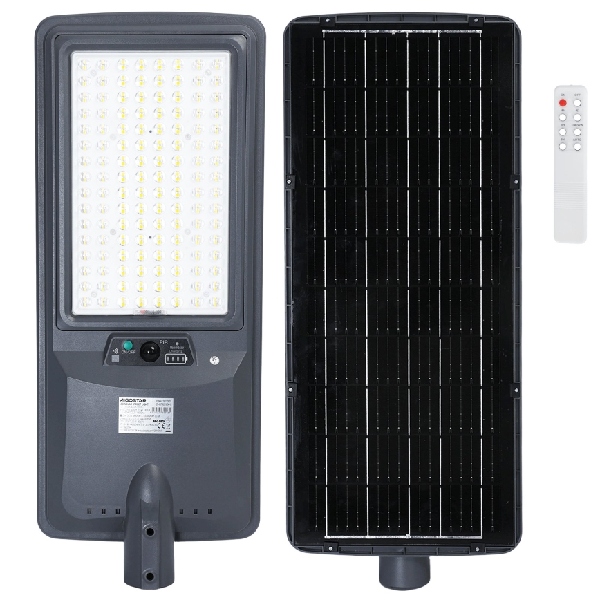 Aigostar - LED saulės gatvės šviestuvas su jutikliu LED/400W/3,2V 4800mAh + nuotolinis valdymas