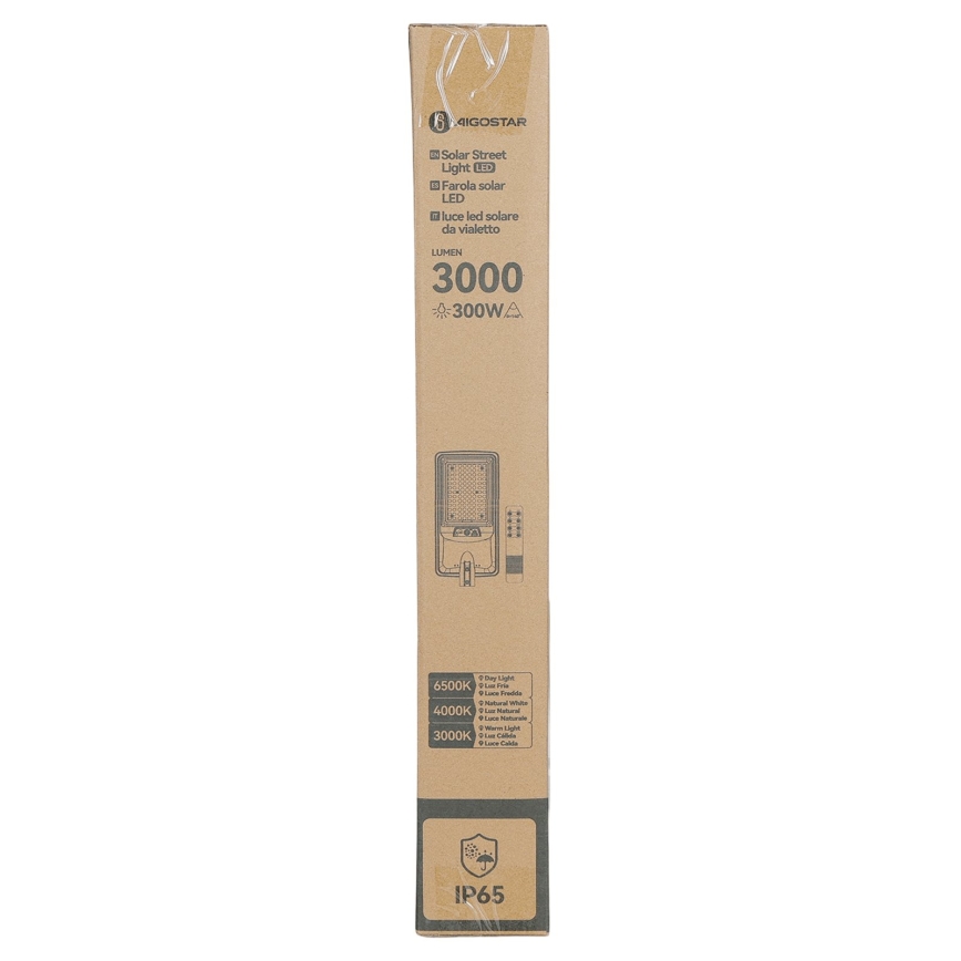 Aigostar - LED saulės gatvės šviestuvas su jutikliu LED/400W/3,2V 4800mAh + nuotolinis valdymas
