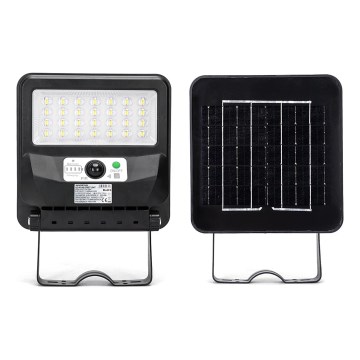 Aigostar - LED saulės gatvės šviestuvas su jutikliu LED/50W/3,2V 1000mAh 6500K + nuotolinis pultas