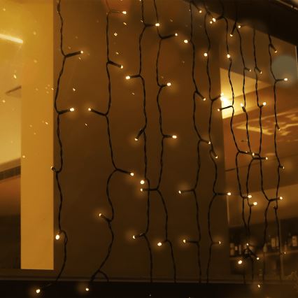 Aigostar - LED saulės girlianda 100xLED/8 funkcijų 4x1m IP65 šiltai balta 800 mAh