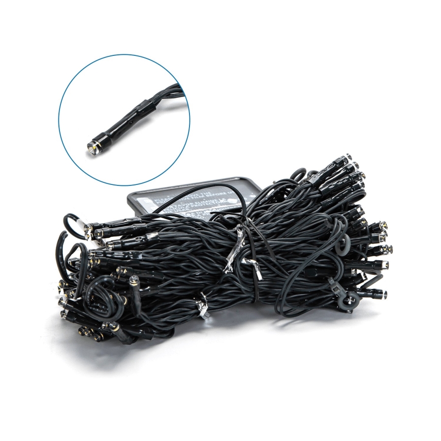 Aigostar - LED saulės girlianda 100xLED/8 funkcijų 4x1m IP65 šiltai balta 800 mAh