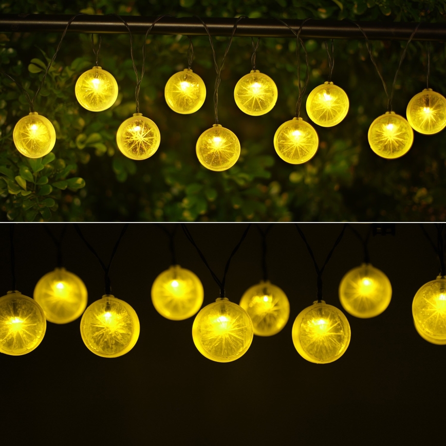 Aigostar - LED saulės girlianda 10xLED/3,8m IP44 600 mAh šiltai balta