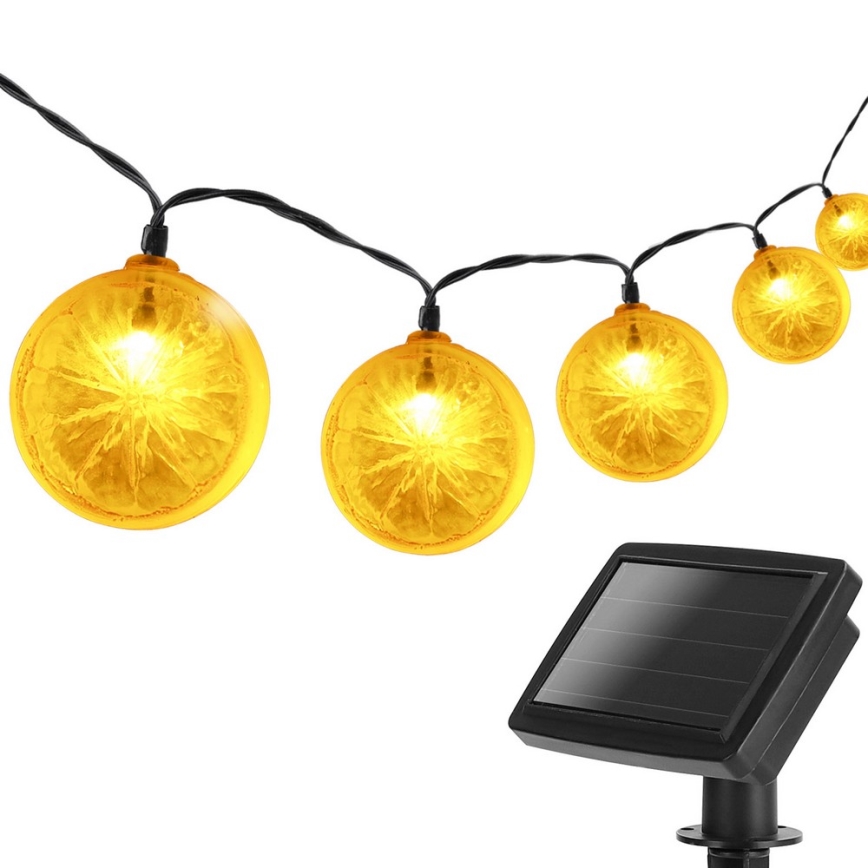 Aigostar - LED saulės girlianda 10xLED/3,8m IP44 600 mAh šiltai balta