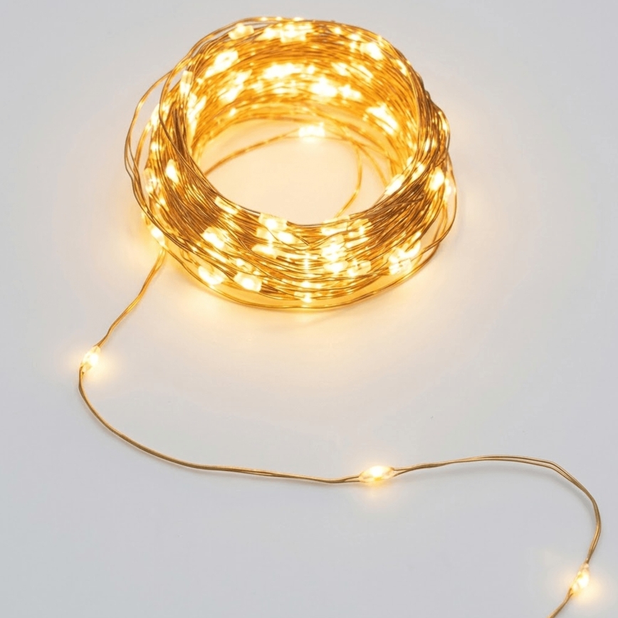 Aigostar - LED saulės girlianda 200 LED / 8 režimai 22 m IP65 šiltai balta 800 mAh