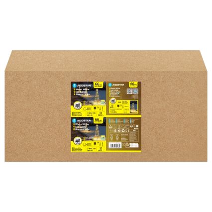 Aigostar - LED saulės kalėdinė dekoracija LED/0,59W/3,7V 100 cm IP65 130 mAh šiltai balta