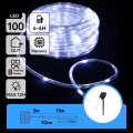 Aigostar - LED saulės kalėdinė girlianda 100xLED/8 funkcijų 12m IP65 šaltai balta 800 mAh