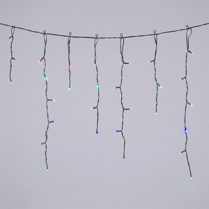 Aigostar - Saulės energijos LED kalėdinė girlianda 100xLED/8 režimai 8x0,6m 800 mAh IP65 daugiaspalvė